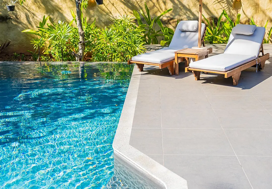 Pool equipment pad and deck serviced by Pool Repair Naples FL